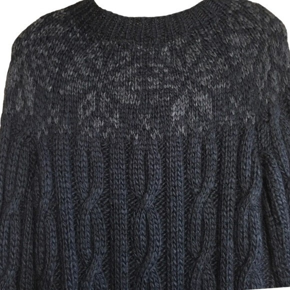 ALLSAINTS SPITALFIELDS Chunky Knit Button Down Norwegian Inspired Cardigan Sz.S - Picture 6 of 10